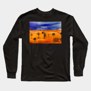 Emus in the outback. Long Sleeve T-Shirt